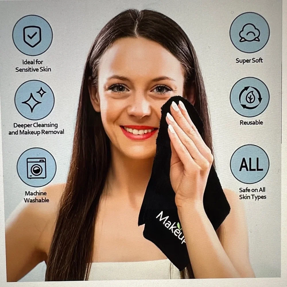 ❣️5|$25❣️last set Black Skincare Towels. You get 2 - Picture 4 of 6
